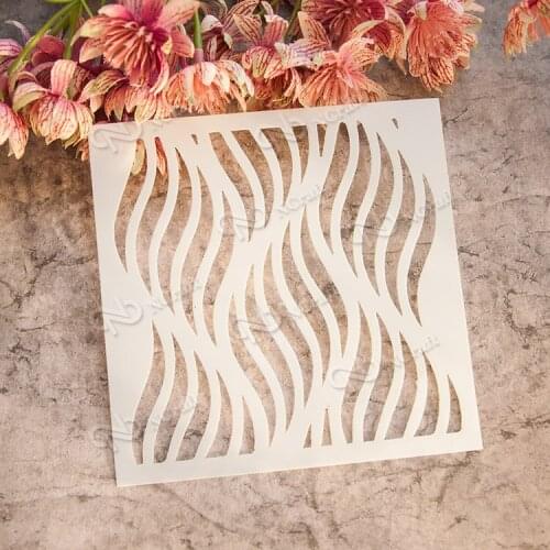 Wrinke plastic layering stencil for pastel paint tool,painting color spray brush,stamp on art supplies template drawing set