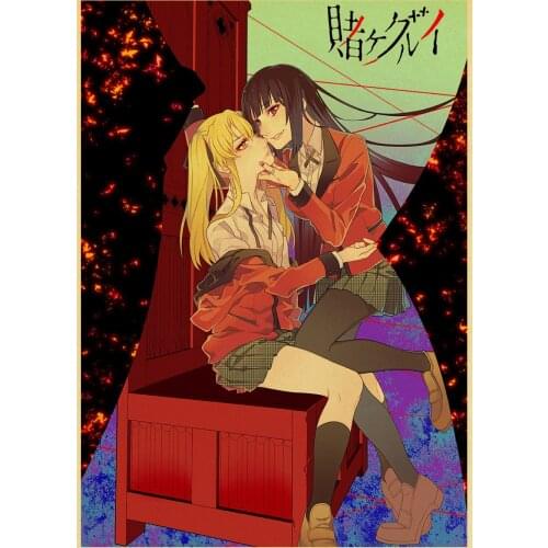Japanese Anime New Kakegurui Retro Art Decor Picture Quality Canvas Poster Living Cafe Sofa Wall Decor Painting Home Decor