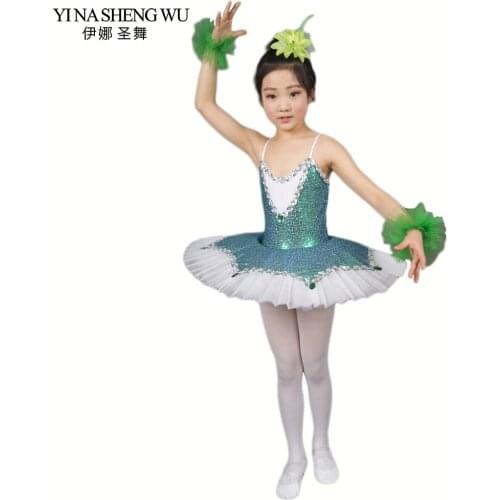 New Childrens Ballet Tutu Dress Little Swan Dance Skirt Princess Skirt Girls' Costume Dance Group Performance/Practice Skirt