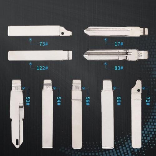 KEYYOU 15X KEYYOU 53# 54# 58# 99# 72# 73# 122# 83# Remote Blank Key Replace Blade For Citroen C4L Triumph For Peugeot 307 207