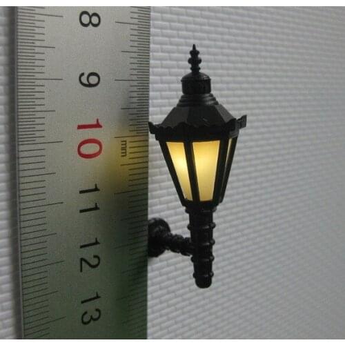 10pcs 1:25 Model Railway Led Lamppost Lamps Wall Lgihts G Scale New for DIY layout model
