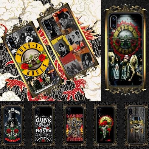 Guns N Roses Rock Band Phone case For Huawei Honor 6 7 8 9 10 10i 20 A C X Lite Pro Play black art cover silicone prime fashion