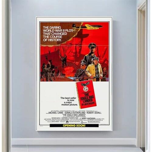 CP1497 The Eagle Has Landed (3) Classic Hot Movie Print Silk Fabric Poster Indoor Wall Art Decor Gift