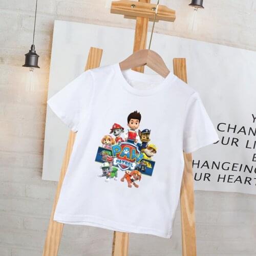 Kids T-Shirts Boys Girls Children Clothes New Summer Animal Print Cartoon Dog Graphic Baby Clothes Tees Tops for Girls T Shirts