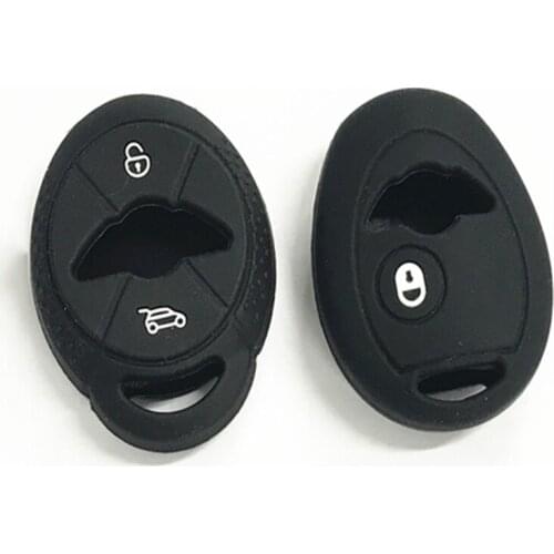 For BMW Mini Cooper Clubman one S R50 R52 R53 2005-2008 Car Key Shell Cover 2 Buttons & 1 Button Black Car Key Silicone Case