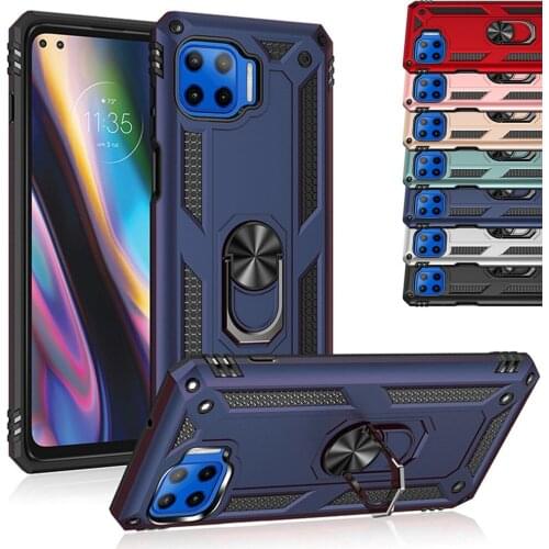 For Motorola G 5G Plus G8 Power Lite Play G Fast Stylus Magnetic Ring Armor Case For Moto One Pro Zoom Macro Hyper Action Vision