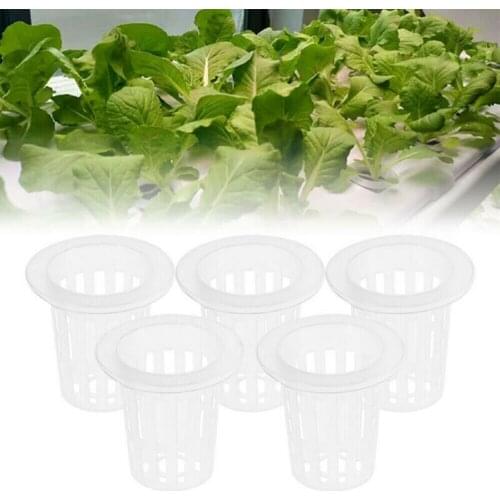 Nursery Pots 50pcs Vegetable Net Cups Basket Cylinders Sponge Garden Plant Hydroponic System