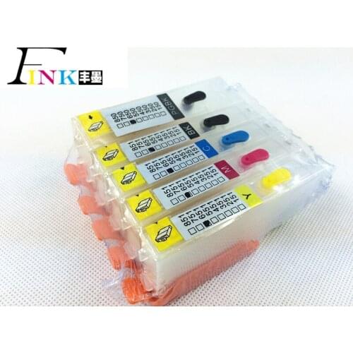 5 colors BCI-350 empty refill ink cartridge for Canon PIXUS MG5430 MG5530 MG6530 MX923 IP7230 iX6830 with ARC chip ink printer