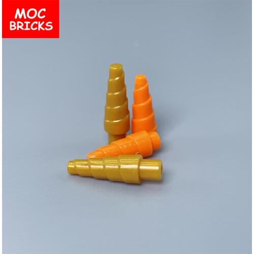 10pcs/lot MOC Bricks animal plant Horn (Unicorn) fit with 89522 Building Blocks Action figure DIY Toys kids Dolls gifts