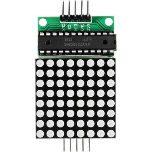 MAX7219 Dot Matrix Display Module Single-Chip Control LED Module DIY Kit for Arduino with 5pin Line