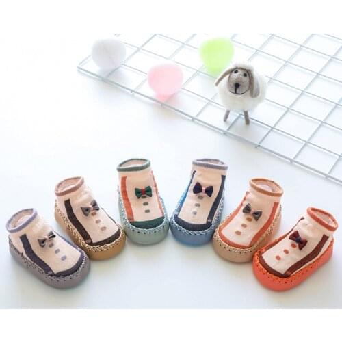 Newborn Boys Girls Socks Baby Cartoon Soft Soled Sock Toddler Anti-slip Floor Infant Socks 0-1Y