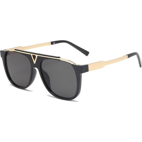New Luxury Pilot Style Sunglasses 2021 Cool High Quality UNISEX EYEWEAR Fashion Retro Frame V SHADES