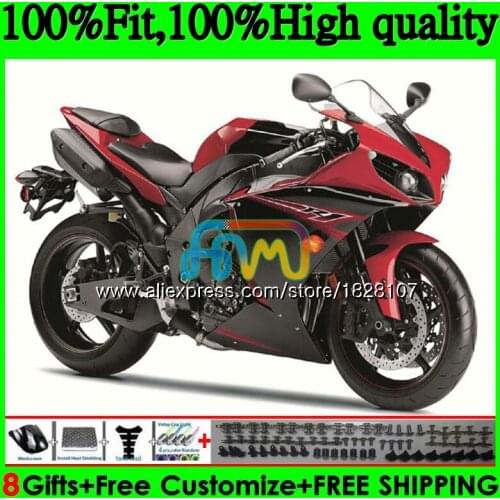 OEM Injection For YAMAHA YZF Red black hot 1000 R 1 YZFR1 13 14 124BS.34 YZF-1000 YZF R1 1000CC YZF1000 YZF-R1 2013 2014 Fairing