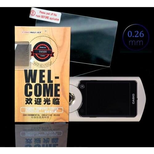 Original LCD Tempered Glass Screen Protector For Casio TR500 3 INCH Camera Screen Toughened Protective Film 9H Ultra Thin 0.26mm