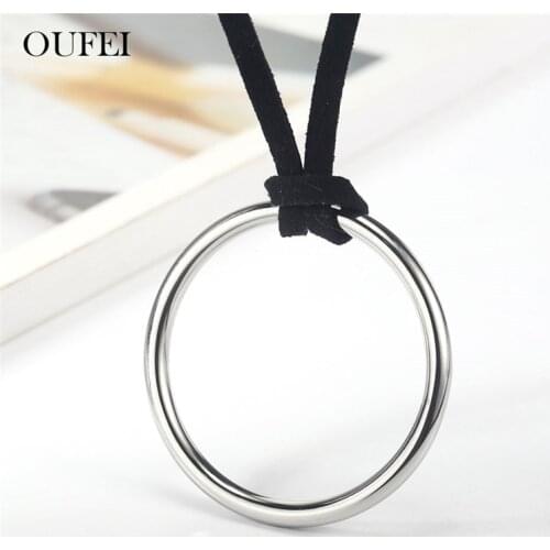 OUFEI Stainless Steel Jewelry Woman Necklace Pendant Choker Chain Necklaces For Women Jewellery Accessories Mass Effect
