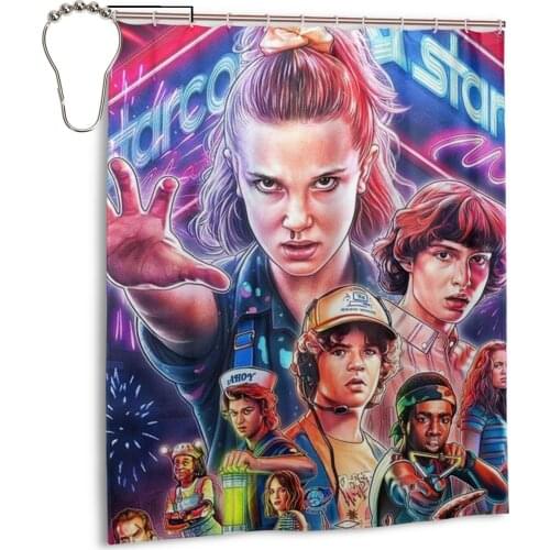 Stranger Things Shower Curtains Waterproof Polyester Nordic Home Decoration Bath Room Dry wet separation Decor