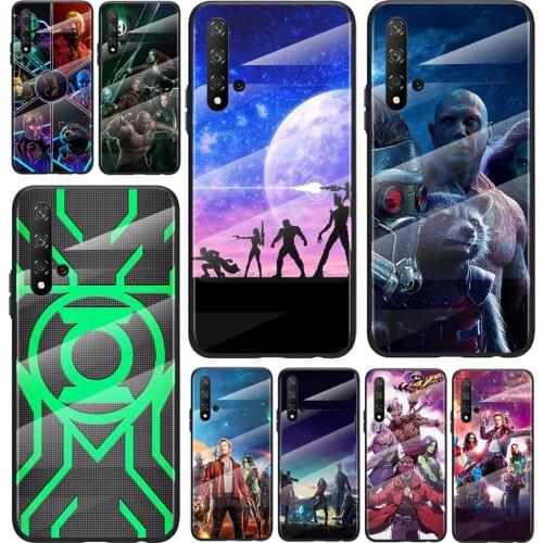 Guardians Of The Galaxy For Honor 30 20 10 9X 8X Pro Plus Lite Tempered Glass Hot Shell Luxury Cover Phone Case