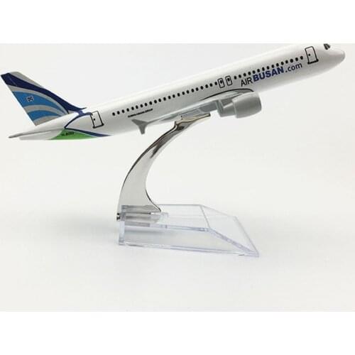 1/400 Scale Alloy Airplane Airbus 320 A320 Busan Airline AIRBUSAN Air Passenger Plane Model aviation Aircraft Collections Toy