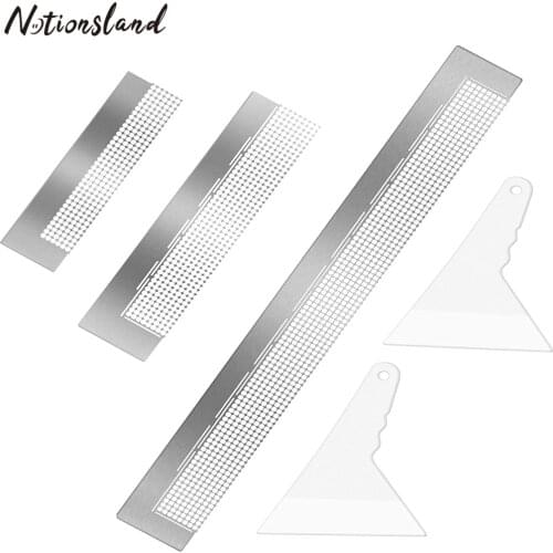 1 Set Diamond Painting Ruler Stainless Steel DIY Drawing Drills Ruler Embroidery Diamond Round Full Drill Embroidery Accessory