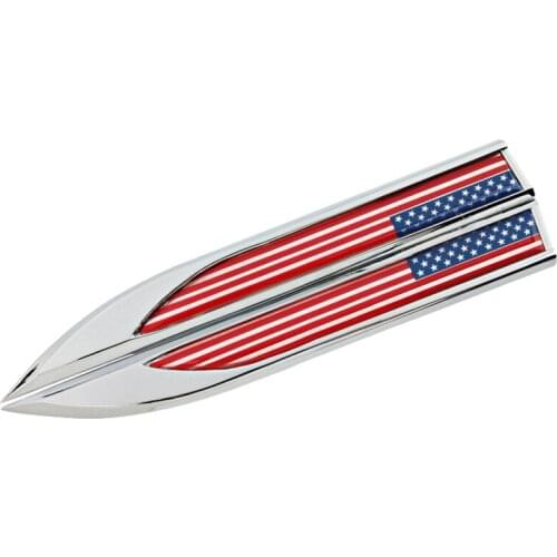 1Pair 3D Metal USA America Flag Car Stickers And Decals Gadget Decoration For Trcuk Motorcycle Car Emblem Badge Accessories