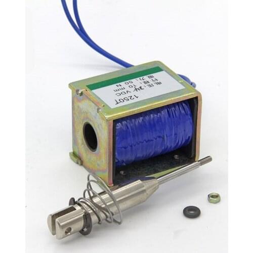 1pc solenoid push-pull 1250T DC solenoid 12V 24V through solenoid