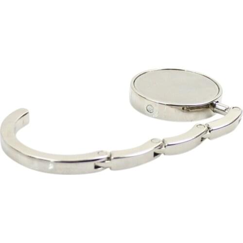 1Pcs Portable Alloy Purse Handbag Bag Hanger Hook Holder Fashion Table Hook Unique Folding Crystal