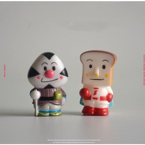 24PCS/lot 4cm Small size Bread doll toast bacteria boy cute ornaments cartoon model DIY ornaments