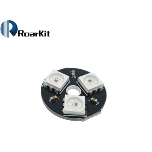 3 Bit Full Color 5050 RGB LED Lamp Panel Light Round WS2812 With Integrated Drivers LED Lights For Arduino Wholesale