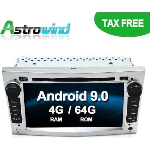 64G ROM Android 9.0 Car GPS Navigation System DVD Player Radio For Vauxhall Opel Astra H G J Vectra Antara Zafira Corsa DAB+ DVR
