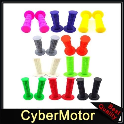 7/8" 22mm Durable Soft Rubber Throttle Handle Grips For Pit Dirt Motor Trail Bike Motorcycle Motocross YCF SSR Thumpstar XR50