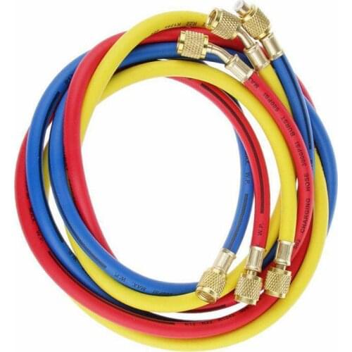 Adeeing Air Conditioner Manifold Gauge Hose Tool Set 5FT Hose AC Car Refrigeration Air Conditioning Accessories