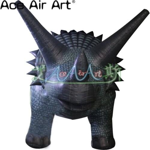 Animated giant ground advertising inflatable dinosaur animal replica for Jurassic park dispaly
