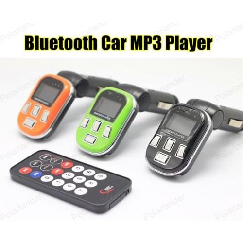 Bluetooth Car Kit FM Transmitter MP3 Player 3.5mm Audio AUX TF card Slots Dual USB Car Charger For iPhone Samsung GPS
