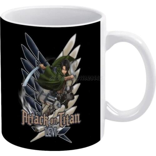 Attack On Titan Levi White Mug Ceramic Mug Creative Mug Attack on Titan Attack on Titan Attack on Titan Anime Attack on Titan