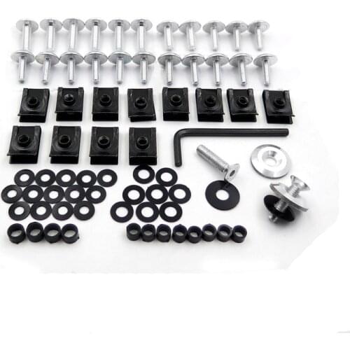 Aftermarket Free shipping motorcycle parts Flat Motor Fairing Bolt Screw Kit For Kawasaki Ninja ZX9R ZX6 ZX6R (1998-2003)