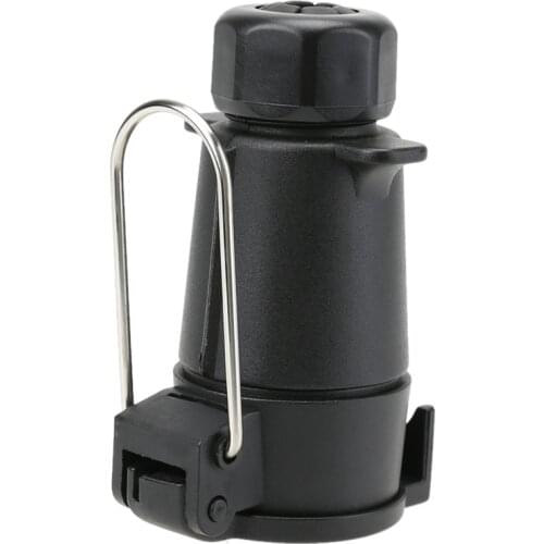 Black 7 Pin (12n)Round Socket Wire Connector 12V Electric Trailer Plug Socket Towbar Lighting Board Extension Cables