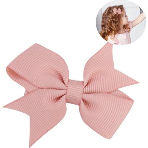 Coxeer 1Pc Hair Clip Lovely Decorative Ribbon Bow Baby Hair Pin Baby Barrette Hair Accessories Headwear For Kids