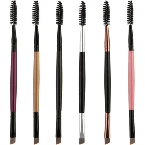 Double Ended Eyebrow Brush Beauty Makeup Brushes Eye Brow Comb Eyeliner Brushes Powder Brush Make Up Cosmetics Tools