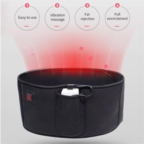 Electric Slimming Massager Belt ReliefLumbar Traction Belt Waist Support Protector Muscle Arm Leg Slimming Bel Weight Loss