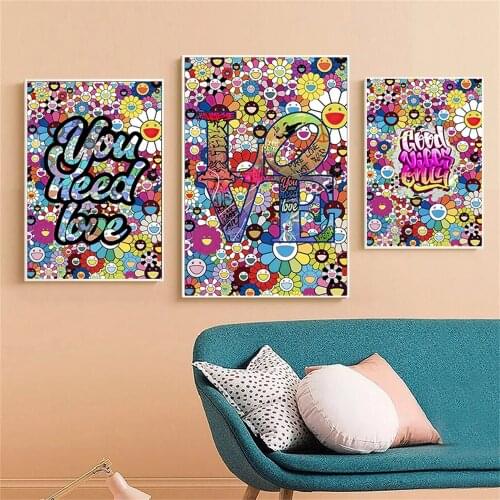 Famous Japanese Painting Sun Flower Art Posters and Prints Flowers Canvas Painting on The Wall Art Picture for Living Room Decor