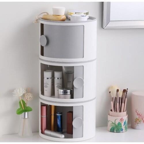 Toilet Tissue Box Plastic Superimposed to Use Desktop Skin Care Products Facial masque Makeup Table Finishing Box H88F