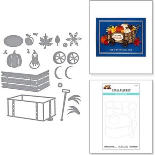 Christmas Carriage Pumpkin Metal Cutting Dies for Scrapbook DIY Greeting Card Diary Decoration Photo Album Template Handmades