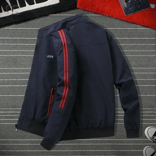 Novel Zipper Men Jacket Autumn Winter Outwear Mens Clothes Size 3XL Baseball Bomber Coat Male Windbreaker Jaqueta Masculina