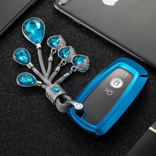 TPU Soft Remote Car Key Fob Cover Case For Ford Explorer Mustang Ranger Edge F 250 150 2018 2019 Smart Car Key Protective Holder