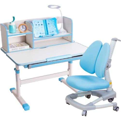 Children Study Table and Chair Set Household Pupils Solid Wood Writing Desk and Stools Muebles De Madera Kids Furniture