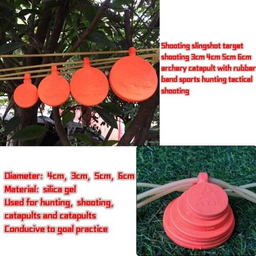 Shooting slingshot target shooting 3cm 4cm 5cm 6cm archery catapult with rubber band sports hunting tactical shooting