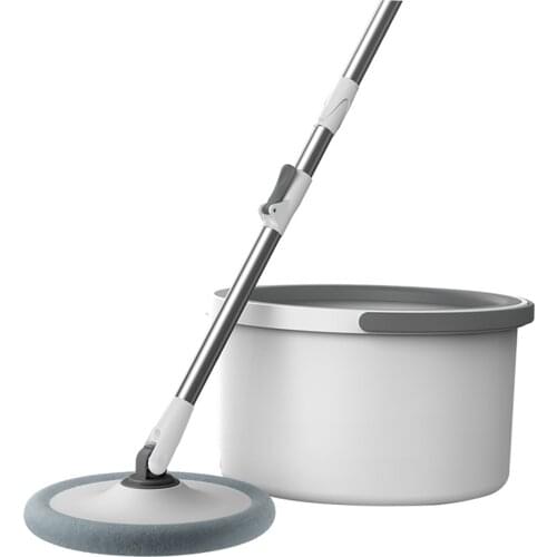 Floor Mop with Bucket and Reusable Microfiber Pads Washing Flat Mop Home Kitchen Wood Ceramic Tiles Floor Cleaning Tools