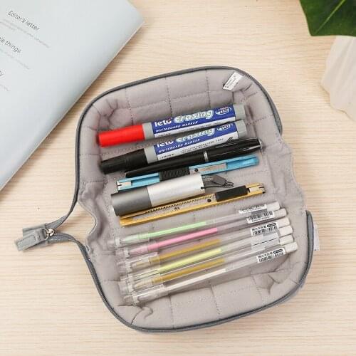 Multi Functional Pencil Case Small Fresh Cosmetic Bag Large Capacity School Supplies Accessories Stationery Convenient Organizer