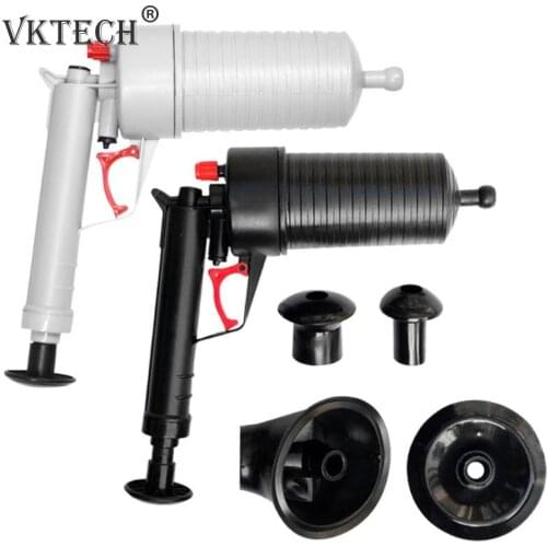 Air Power Drain Blaster Gun Toilet Dredge Plug Air Power Pump Bathroom Drain Cleaner Sink Pipe Plunger Opener Pump for Bathroom