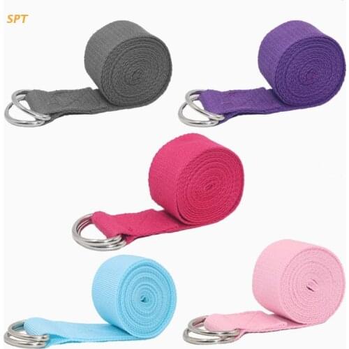 Yoga Strap Adjustable D-Ring Buckle Yoga Belt for Fitness Flexibility Stretching Yoga Physical Therapy Durable Strap XX